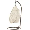 Image de Fauteuil oeuf suspendu en macramé coton - Jardiline