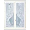 Image de Paire de petits voilages - Effet Double Voilages Blanc 60x120 cm