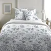 Image de Parure housse de couette 3 pcs 200x200 cm 100% coton 57 fils ambre