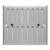 Image de Grille métallique rectangulaire - AUTOGYRE - 250x168mm - Aluminium anodisé - Réglable - Intérieur