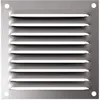 Image de Grille métallique à persienne + moustiquaire - 100 x 100 mm