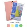 Image de 25 fiches bristol et chemise de rangement - 125x200mm - Petits carreaux - Couleur pastel - Exacompta