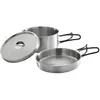 Image de Set de casseroles - Campingaz - Trekking Kit - Acier inoxydable - 3 pièces - Casserole et poêle