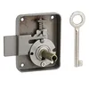 Image de THIRARD - Serrure de meuble Paris pour porte dameublement droite axe 35mm 60x70mm gris 1 clé - THIRARD