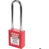 Image de Cadenas de consignation - THIRARD - 76 mm - Rouge - Corps ABS non conducteur - Anse acier trempé - Clé prisonnière