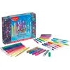 Image de Kit de coloriage - MAPED - Scintillant - 8 Feutres à paillettes - 10 Crayons de couleur - 5 tubes de gel