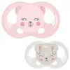 Image de Sucettes Soft Touch Silicone Taille 6-18 m - TIGEX - Biche Chat Fille