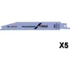 Image de 5 lames pour scie sabre S 922 HF Flexible for Wood and Metal - BOSCH - 2608656016