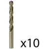 Image de Forets à métaux rectifiés HSS-Co - BOSCH - DIN 338 - ø 6.0 mm - Lot de 10