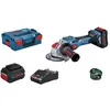 Image de Meuleuse angulaire X-LOCK Bosch Professional GWX 18V-15 SC + 2 batteries 8 0Ah + chargeur GAL 18V-160 C + L-Boxx - 06019H6501