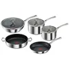 Image de Batterie de cuisine - TEFAL - Reserve Collection - 5 pièces - Inox Tri-ply - Induction