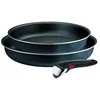 Image de Tefal Lot de 2 poêles aluminium 24 et 28cm + 1 poignée noir - L7239103