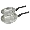Image de Set 2 poêles 20 et 24 cm en inox Fackelmann Geneva