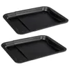 Image de Lot de 2 moules à gâteaux 35-52/32/3 cm en acier Black mettallic Black mettallic Zenker Black mettallic