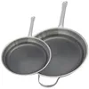 Image de Ensemble de Poêles de cuisson en inox Elo Relief Solution 24 cm et 32 cm