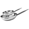 Image de Set de 2 poêles 20 et 28 cm en inox Fackelmann Eterna