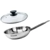 Image de Set de 1 poêle de 20 cm en inox et couvercle en verre Fackelmann Eterna