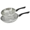 Image de Set 2 poêles 24 et 28 cm en inox Fackelmann Geneva