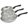 Image de Set 3 poêles 20 24 et 28 cm en inox Fackelmann Geneva