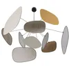 Image de SCREEN 70s-Suspension Lin L110cm lin Market Set L 110cm / H 45cm / H totale 345cm / Rosace Ø 10cm / H 4cm Beige