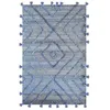 Image de Tapis Worgan denim bleu/ivoire 160 x 230 cm The Rug Republic.