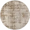 Image de Tapis extérieur rond en polypropylène Catania 200 cm naturel