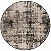 Image de Tapis Catania 2 outdoor noir diamètre 200 cm Vivaraise.