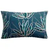 Image de Coussin imprimé Alga outdoor indigo 40 x 65 cm Vivaraise