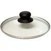 Image de Couvercle en verre BAUMALU - 18 cm - bouton bakélite - trou vapeur