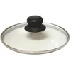 Image de BAUMALU - Couvercle verre - 28 cm - bouton bakélite - trou vapeur