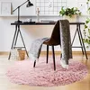 Image de Tapis à base fine et souple extra doux rose diam.120