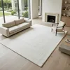 Image de Tapis à poils longs extra-doux blanc 120x160