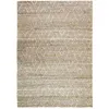 Image de Tapis salon tressé en jute motifs losanges en relief naturel 120x170