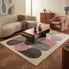 Image de Tapis look seventies bubble gris rose 120x170