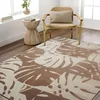 Image de Tapis scandinave moderne doux marron 120x160