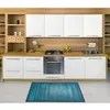 Image de Tapis en bambou larges lattes et ganse bleu 120x180