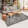 Image de DEHORS-DEDANS - Tapis motifs Ondes pour intérieur et extérieur jardin et terrasse 120 x 170 cm Gris
