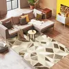 Image de Tapis moderne intérieur extérieur beige et brun 120x170