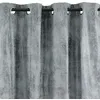 Image de Rideau - THE DECO FACTORY - HAVANE - Gris - Aspect cuir -  illets
