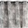 Image de Rideau à oeillets aspect cuir blanc 140x250