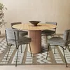 Image de Tapis aspect jute à motif géométrique en relief blanc 160x230