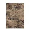 Image de Tapis vintage brun et noir motifs patchwork 140x200
