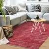 Image de Tapis en cuir tressé burgundy 160x230