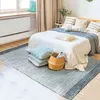 Image de Tapis - THE DECO FACTORY - TERRA COTTON BANDES - 160x230 cm - 100% coton - Rectangulaire gris-blanc