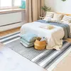 Image de Tapis - THE DECO FACTORY - TERRA COTTON LIGNES - Gris-blanc - 160x230 cm - 100% coton