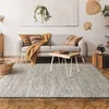 Image de Tapis en coton tissé et tressé blanc 160x230