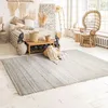 Image de Tapis tissé et tressé en jute et coton naturel 160x230 - style bohème