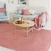 Image de Tapis artisanal en jute et coton chenille terra cotta 160x230