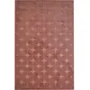 Image de Tapis salon à relief moderne rouge terra cotta rosé 160x220
