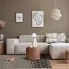 Image de Tapis moderne à motif croisillons en relief brun 160x230